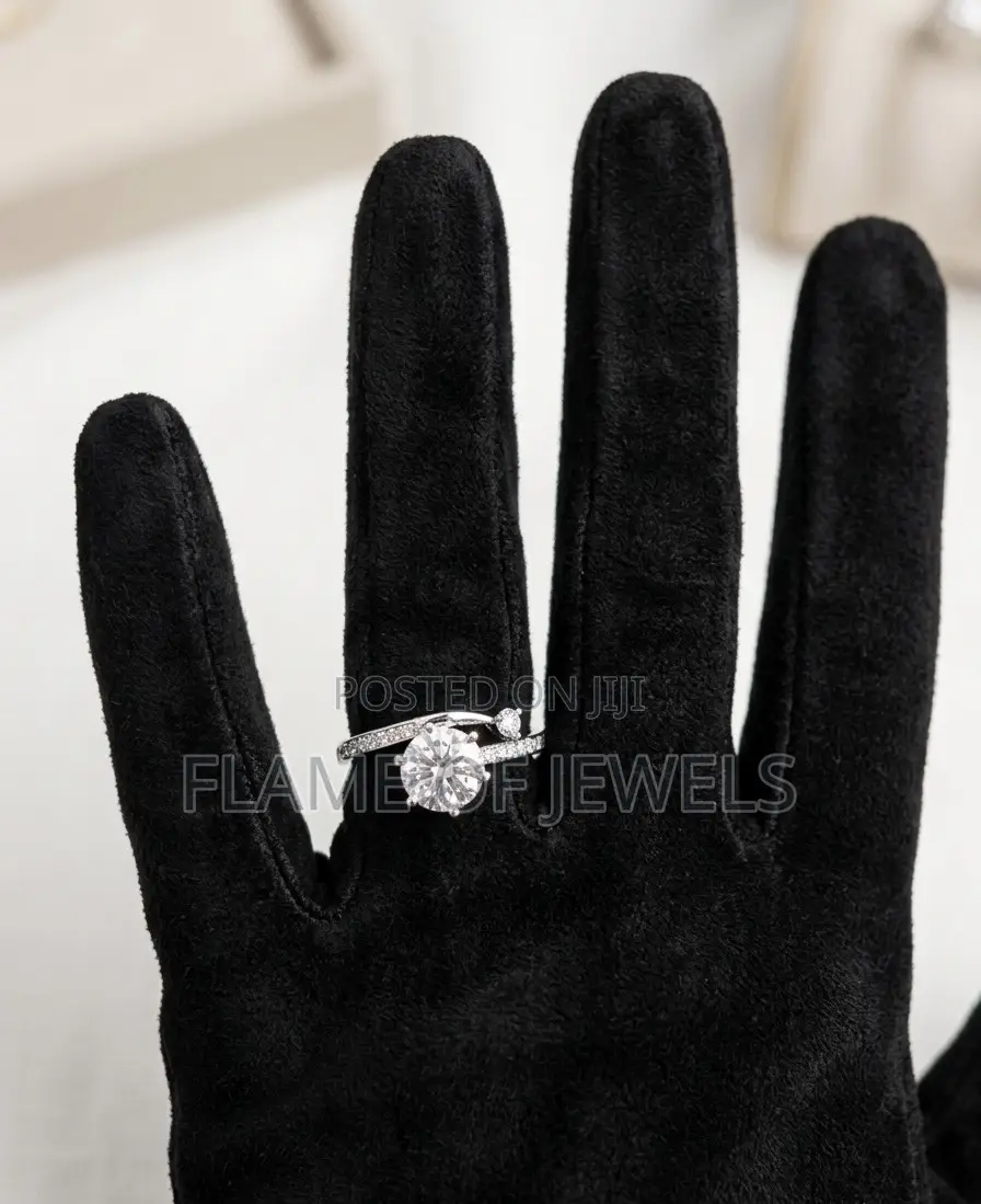 Overlap Elegant Promise and Engagement Ring