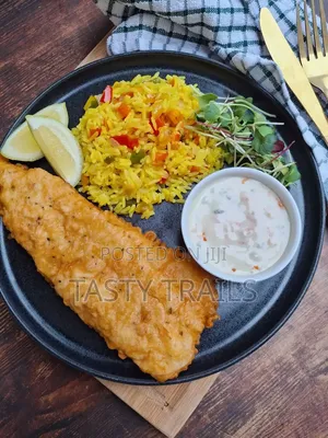 Egg Fried Rice Fish Fillets