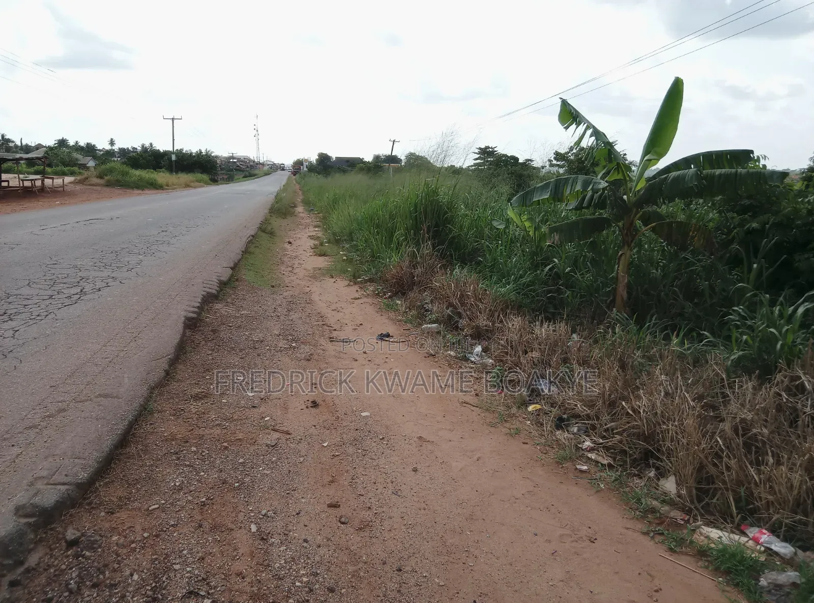 Business Land for Sale at Abuakwa Tabire