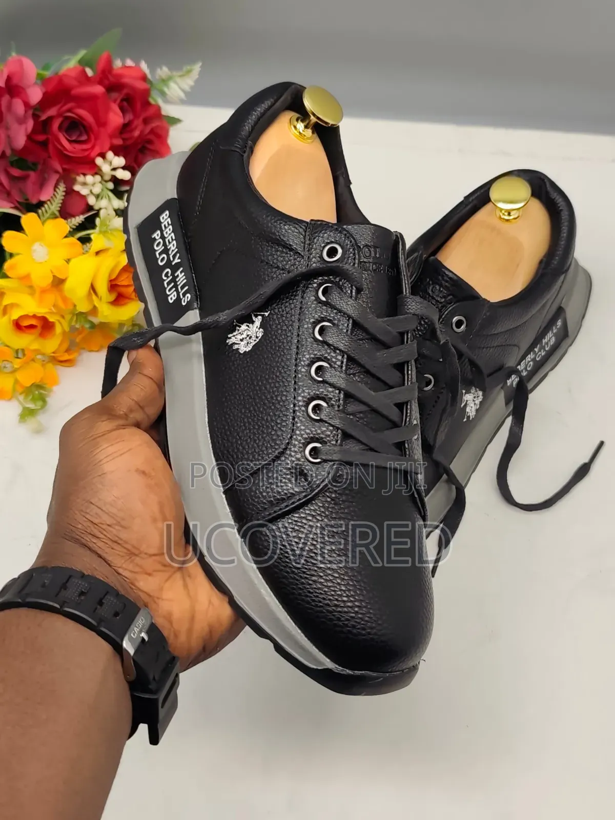 U.S. Polo Assn. Black Textured Sneaker