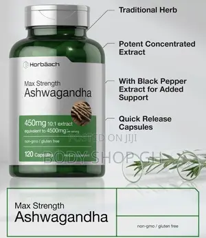 Maximum Strength Ashwagandha Supplement | 120 Capsules |