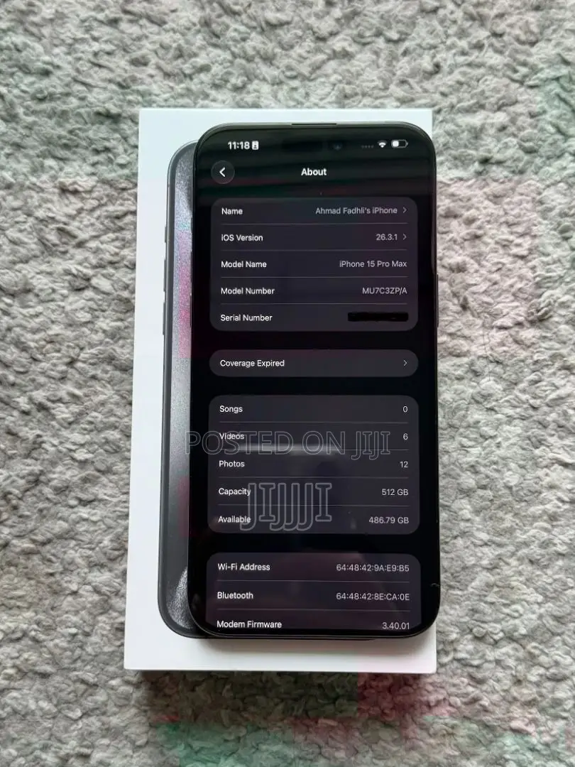 Apple iPhone 15 Pro Max 512 GB Black