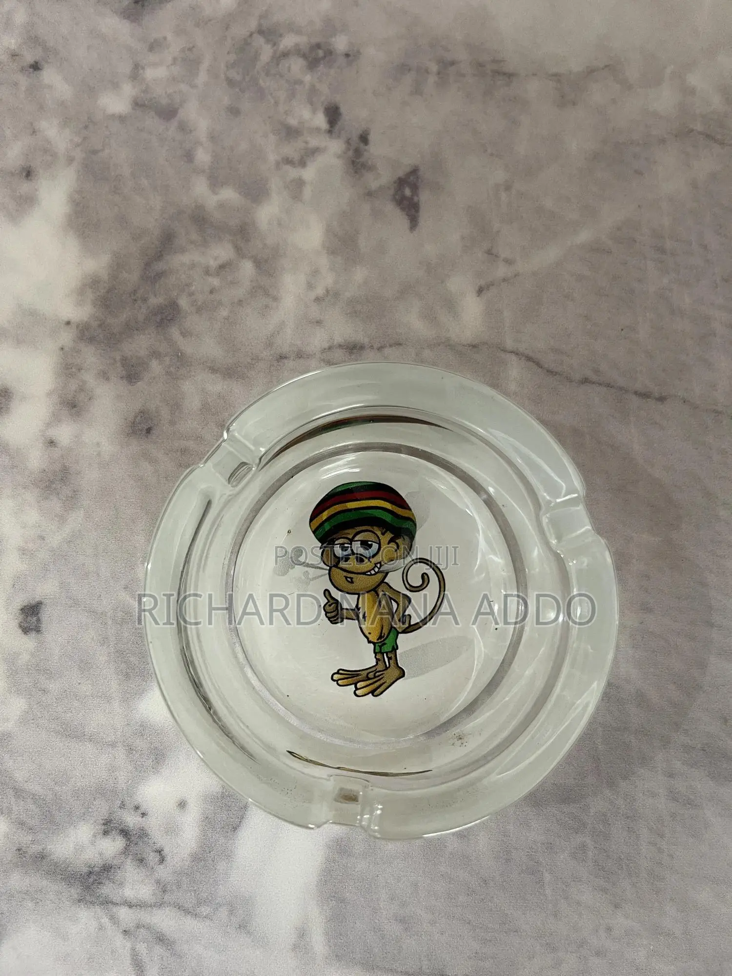 Crystal Glass Ashtray