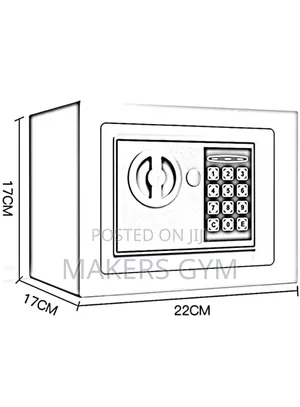 Electronic Keypad Lock Safe Box With Built-in 2 Locking Bolts