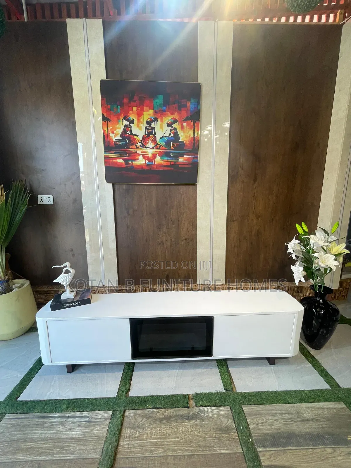 Modern TV Stand (Gray Color)