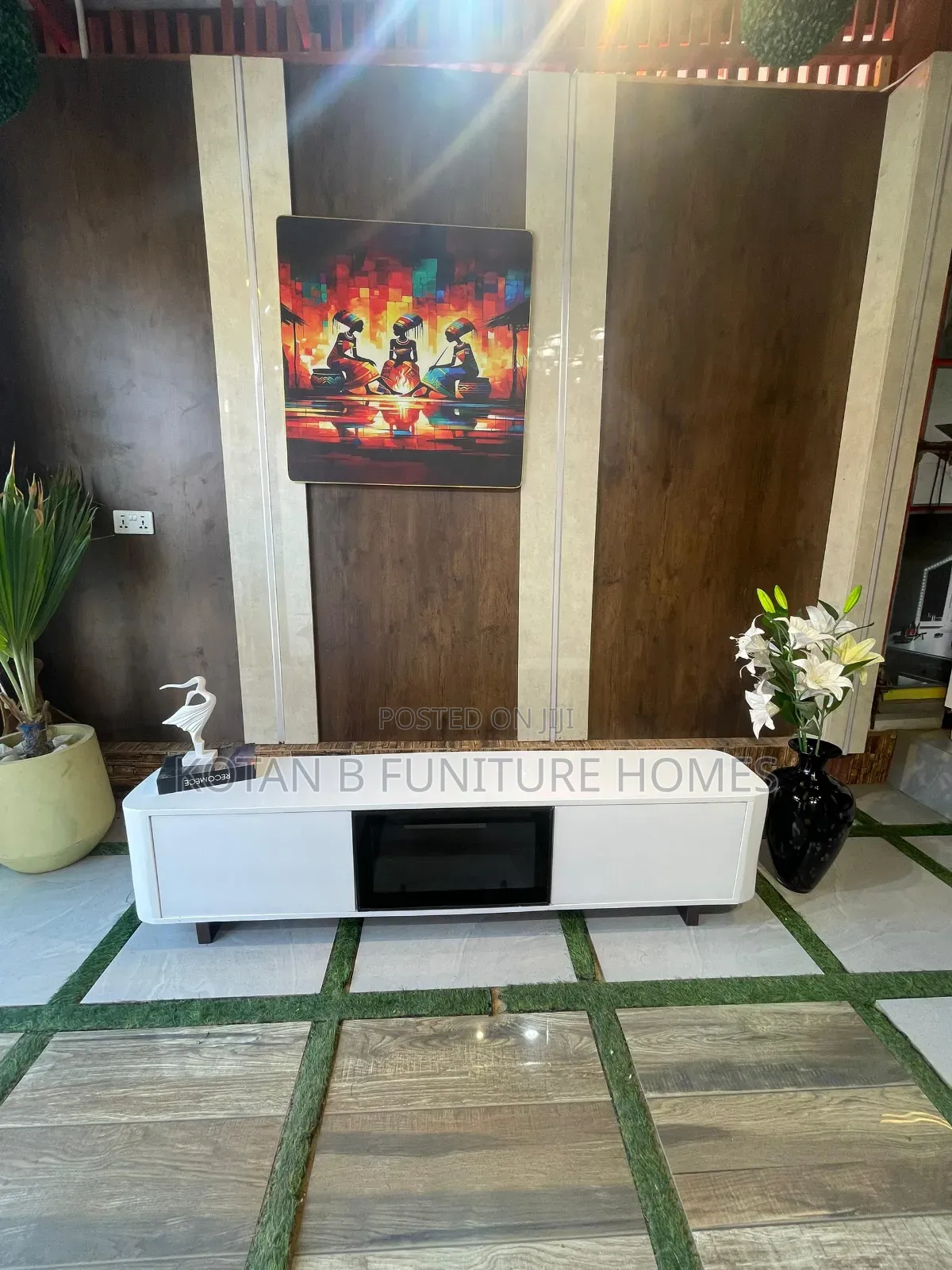 Modern TV Stand (Gray Color)