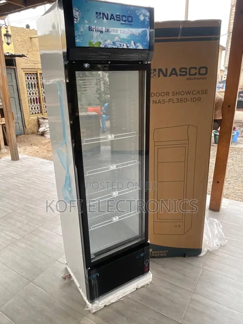 Nasco 298l Display Fridge Spacious Beverage Cooler