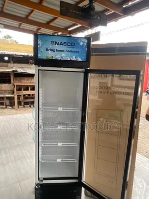 Nasco 298l Glass Door Fridge for Shops Offices