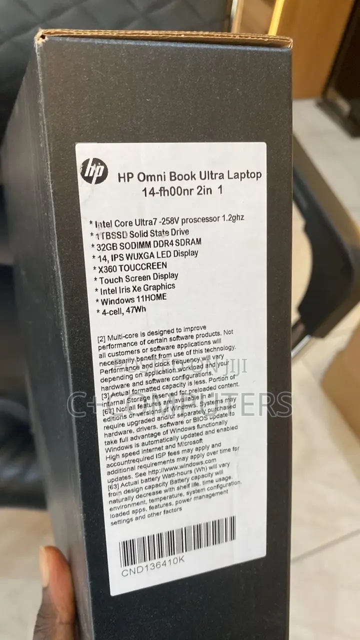 New Laptop HP OmniBook Ultra Flip 14" 32GB Intel Core Ultra 7 SSD 1T