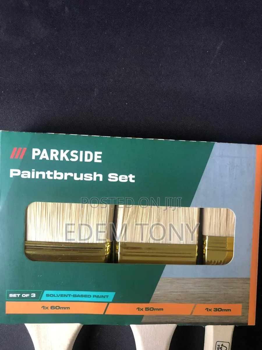 Parkside, 3pcs -Paint Brush Set for Solvent Based Paint