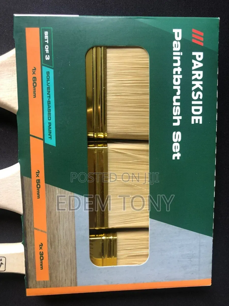Parkside, 3pcs -Paint Brush Set for Solvent Based Paint