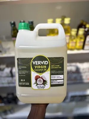 Vervid Coconut Oil 5l For Natural Cooking Wellness Support