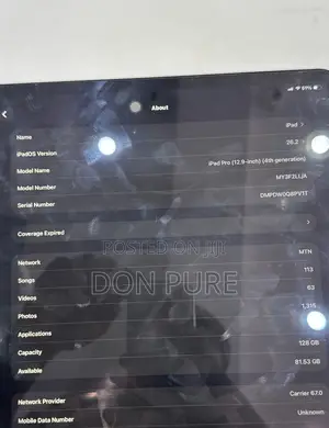 Apple iPad Pro 12.9 (2020) 128 GB Silver