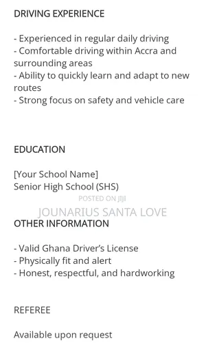 Driver Job