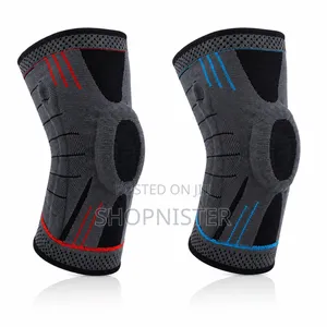 Premium Knee Support Brace With Silicone Cushion Blue M