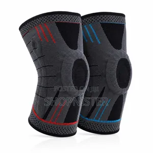 Premium Knee Support Brace With Silicone Cushion Blue M