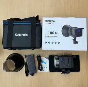 Sutefoto 100bi Light Comes With Two Batteries And A Tripod