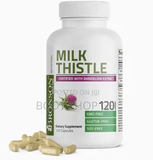 Milk Thistle + Dandelion Extract for Liver Health and Detox, 120 Caps