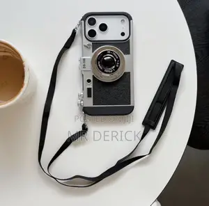 3d Retro Camera iPhone Case With Crossbody Strap