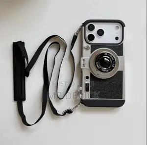 3d Retro Camera iPhone Case With Crossbody Strap