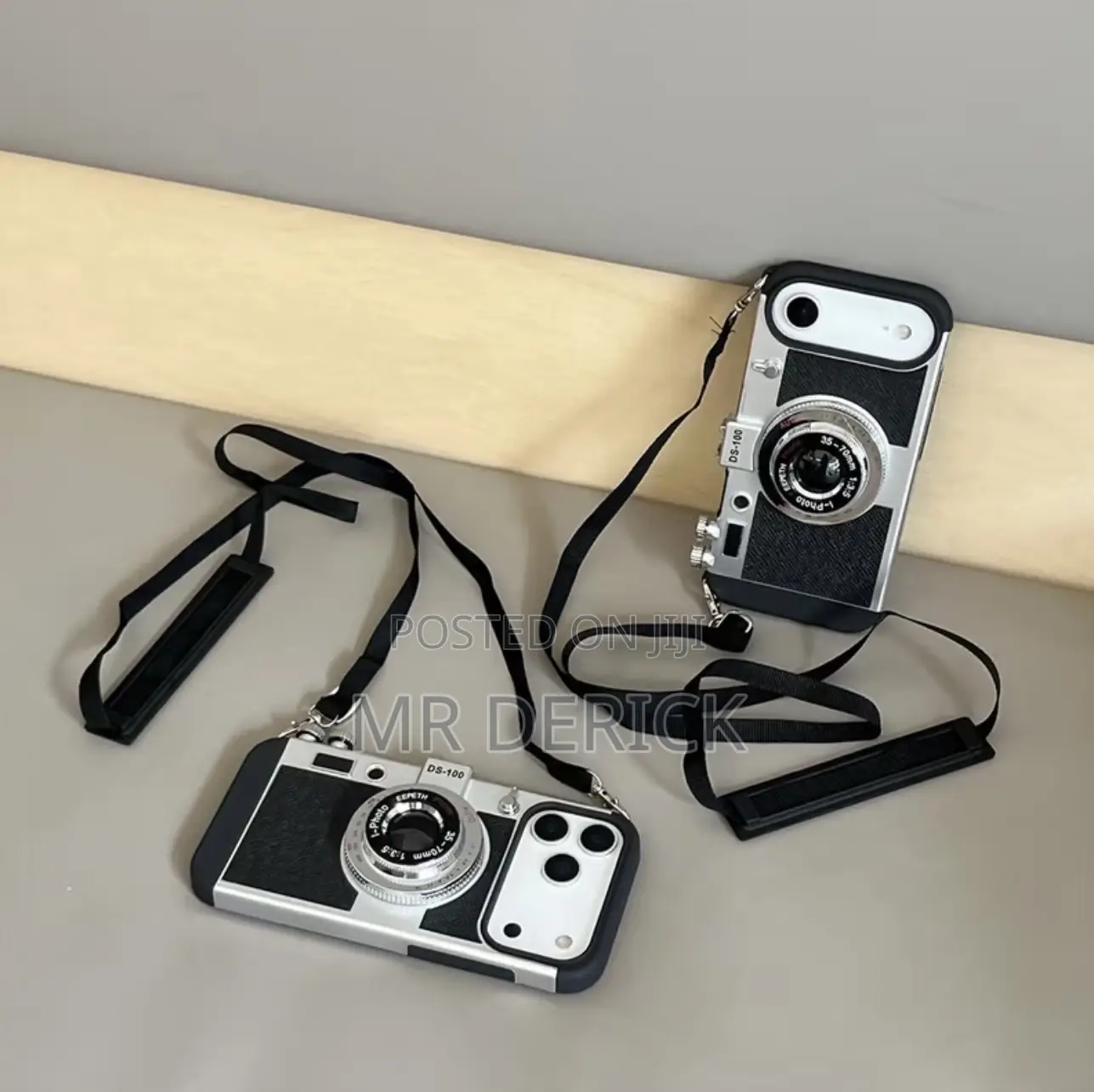 3d Retro Camera iPhone Case With Crossbody Strap