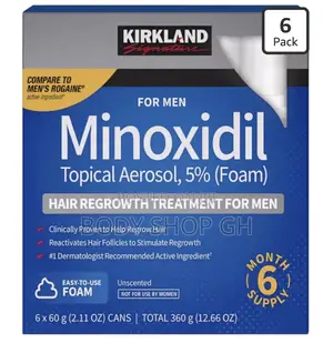 Kirkland Minoxidil Foam 5% for Men - 1 Month Supply / 1 Bottle