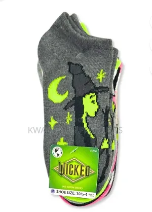 Wicked Girls No-Show Socks - 6 Pairs