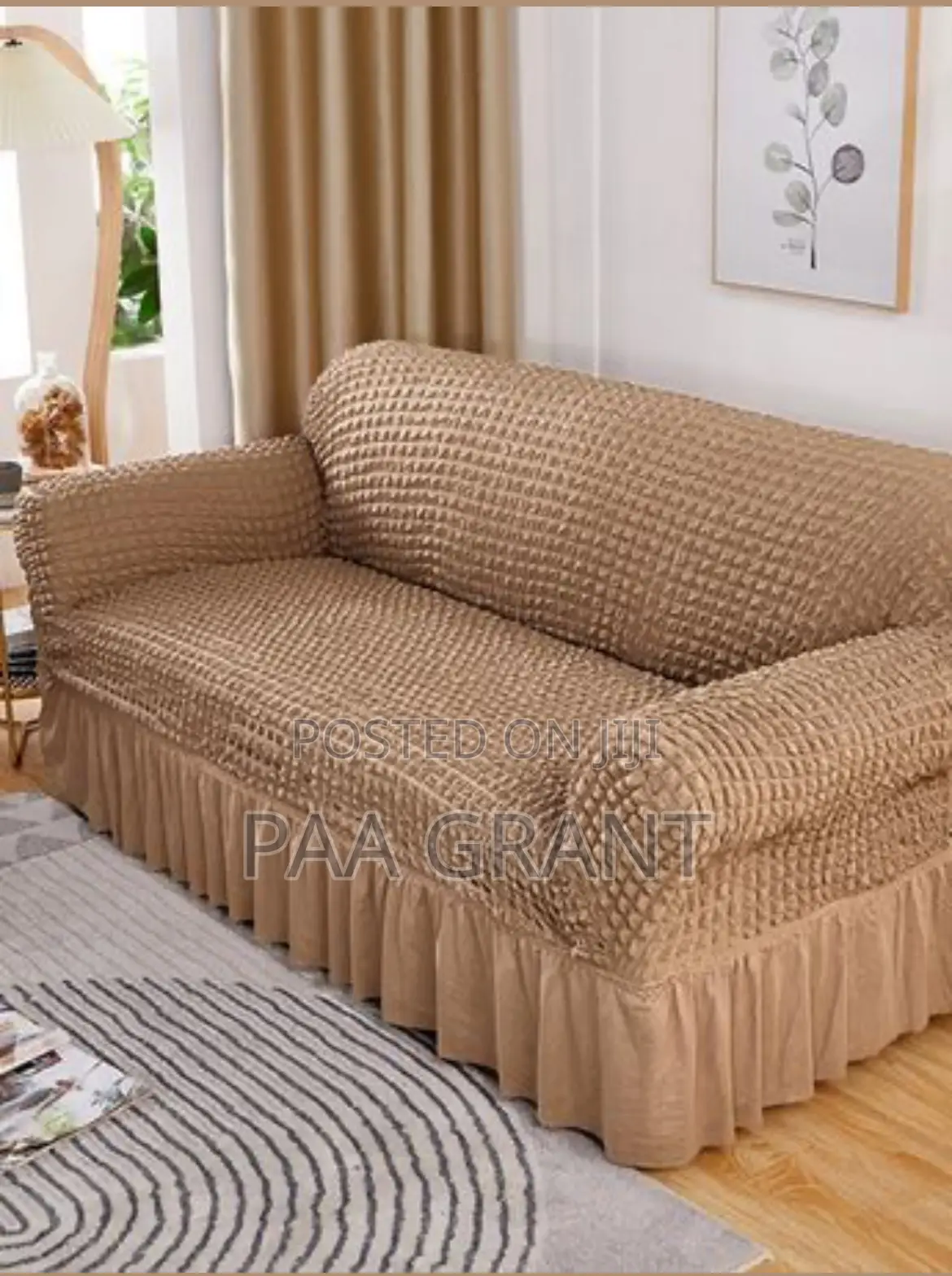 Heavy Duty Sofa Protection (Cotton Sofa Skirt Covers in Diff Colors
