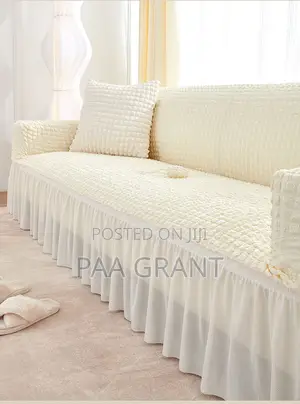 Designed for Large Sofas (Cotton Sofa Skirt Covers in Diff Colors
