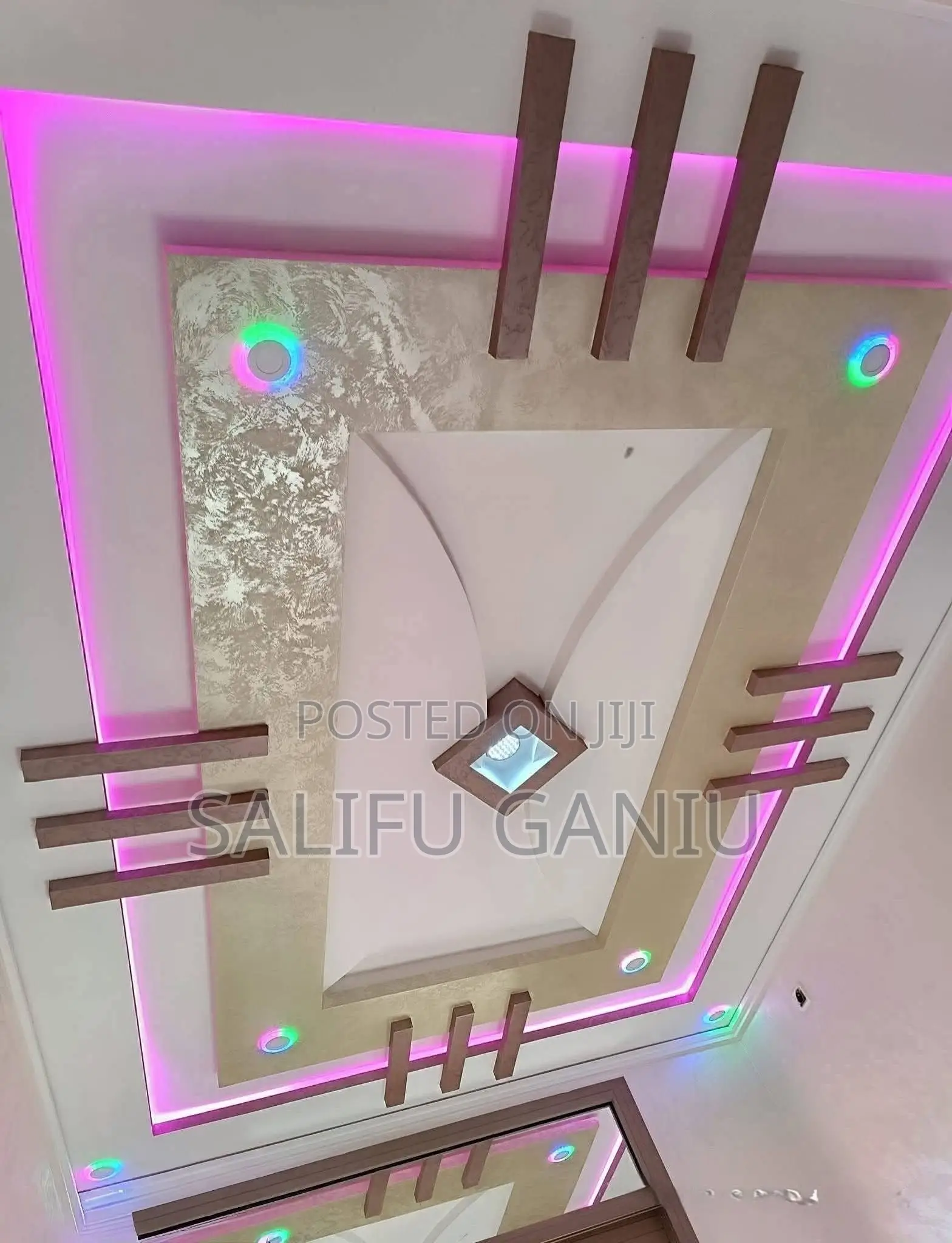 Only Fastened Ceiling Design