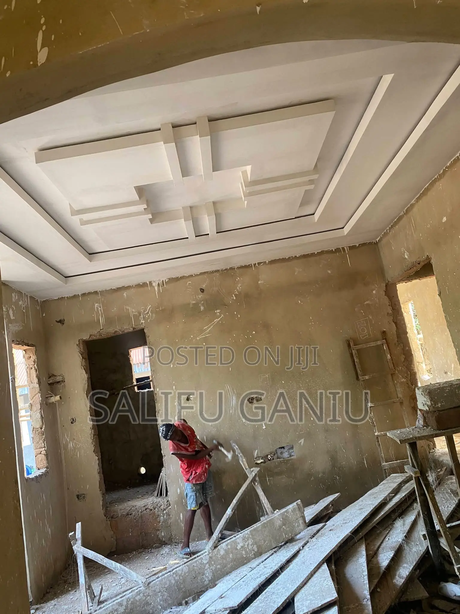 Only Fastened Ceiling Design