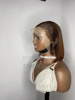 Full Frontal Ginger Straight Wig Cap