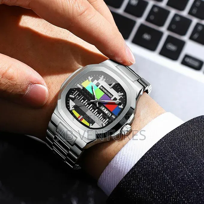 Poedagar 875men's Wristwatch Fashion Business Black