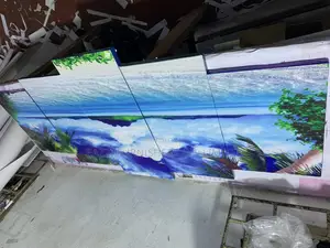 Caribbean Wall Arts Beach 5 Panels Wall Arts 3d Frames