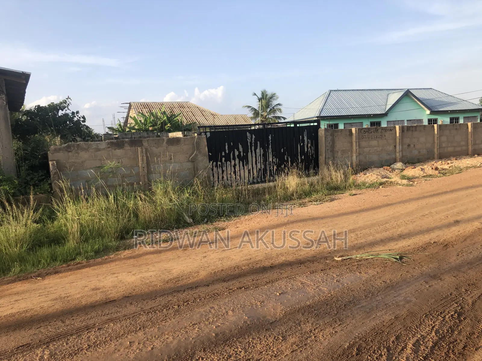 1 Plot of Land With 2 Bedroom Uncompleted on It at Kasoa Estate Camp