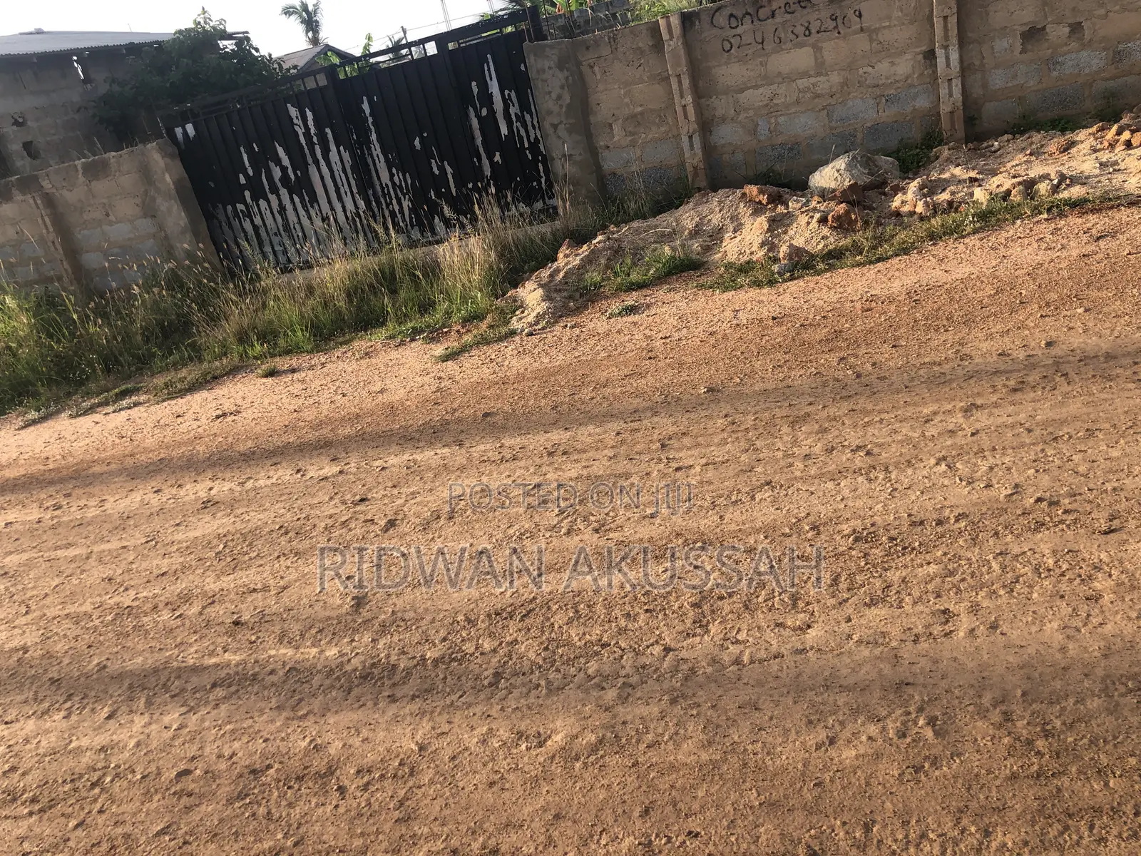 1 Plot of Land With 2 Bedroom Uncompleted on It at Kasoa Estate Camp