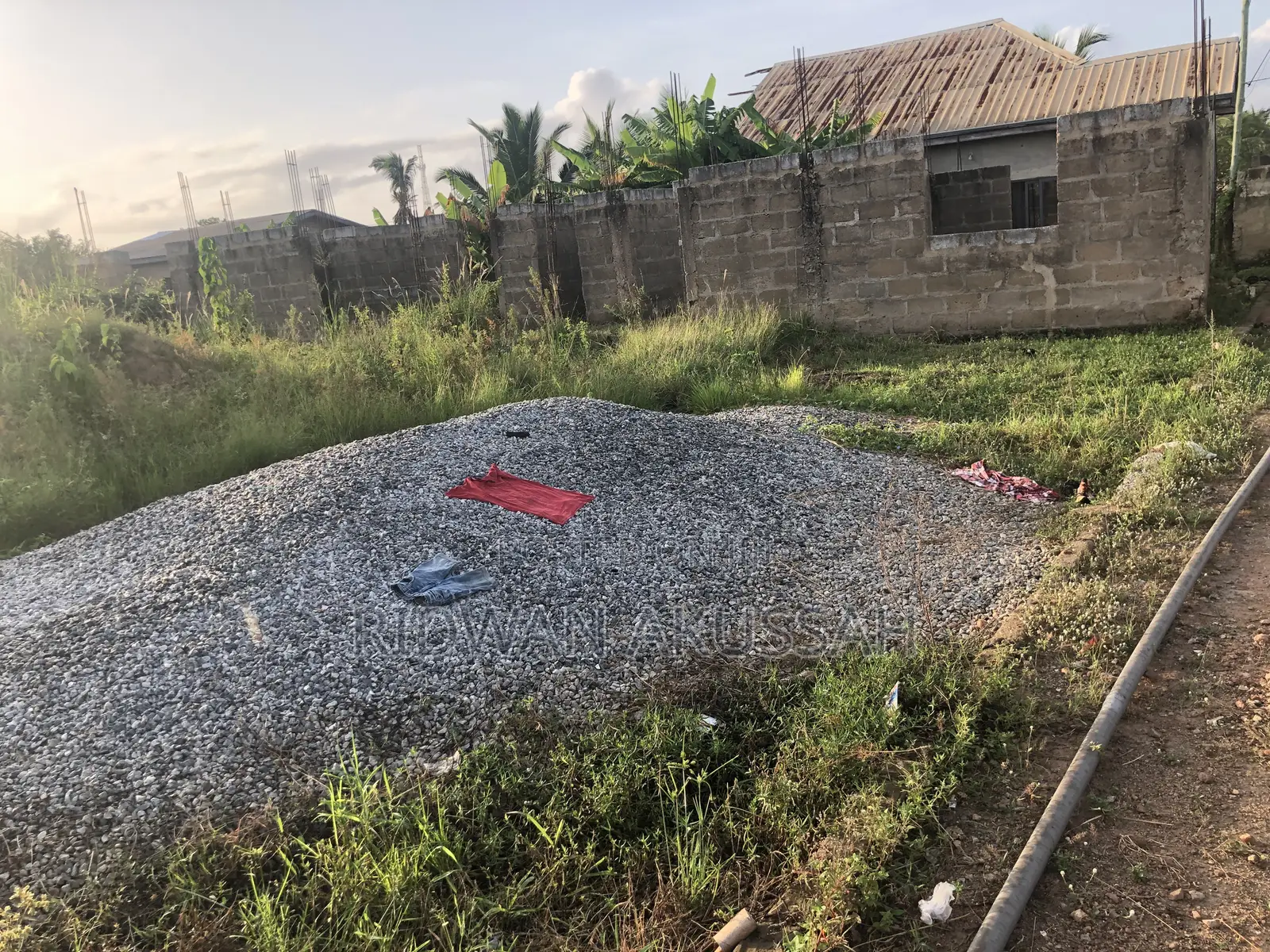1 Plot of Land With 2 Bedroom Uncompleted on It at Kasoa Estate Camp