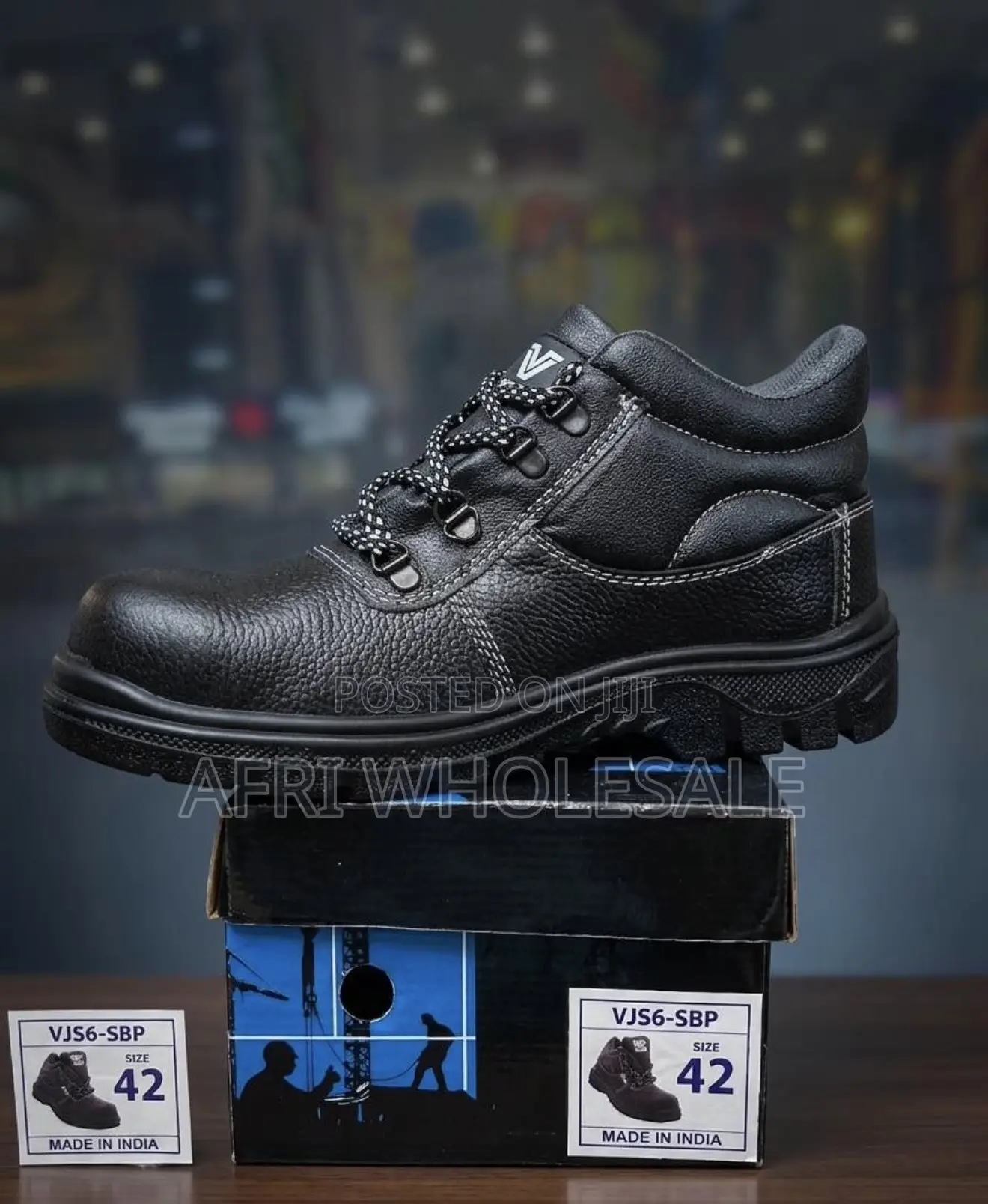 Steel Toe Safety Work Boots Industrial Construction Slip Resistant