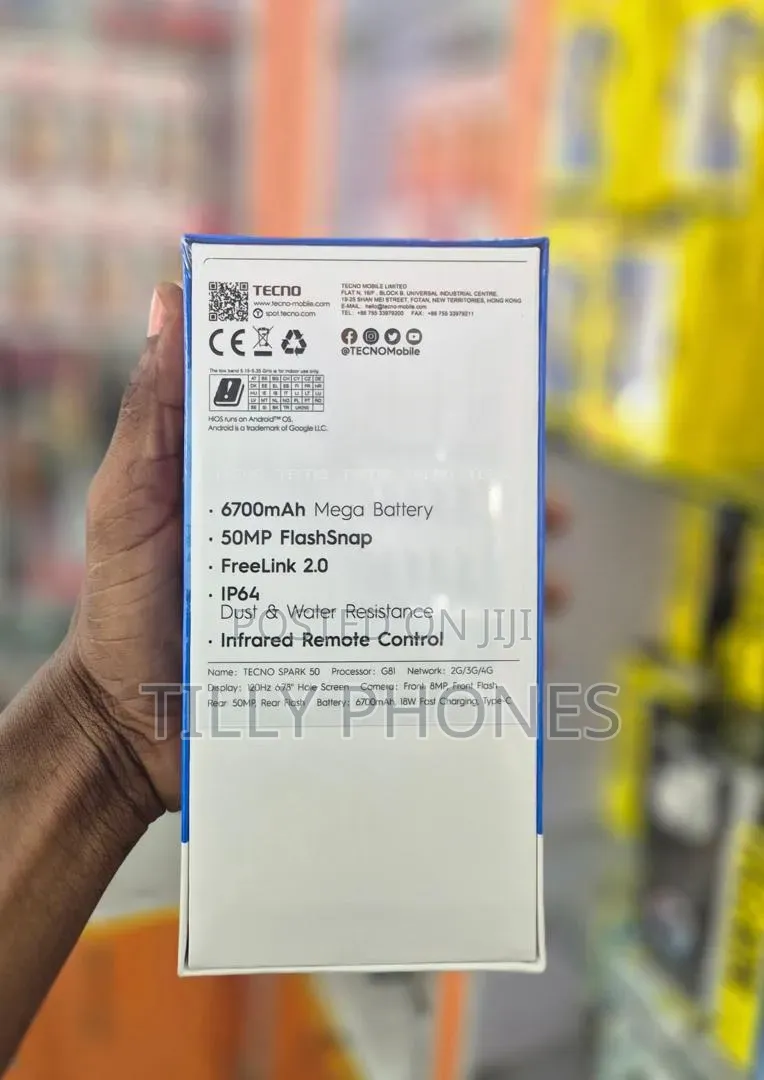 New Tecno Spark 50 128 GB Black