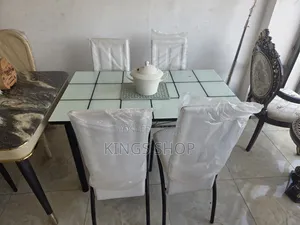 Glass Dining Set 4 Seater