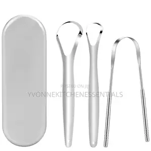 3 in 1 Metal Tongue Scraper