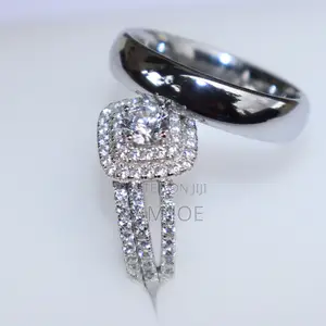 Wedding Rings - Tungsten and Silver Set
