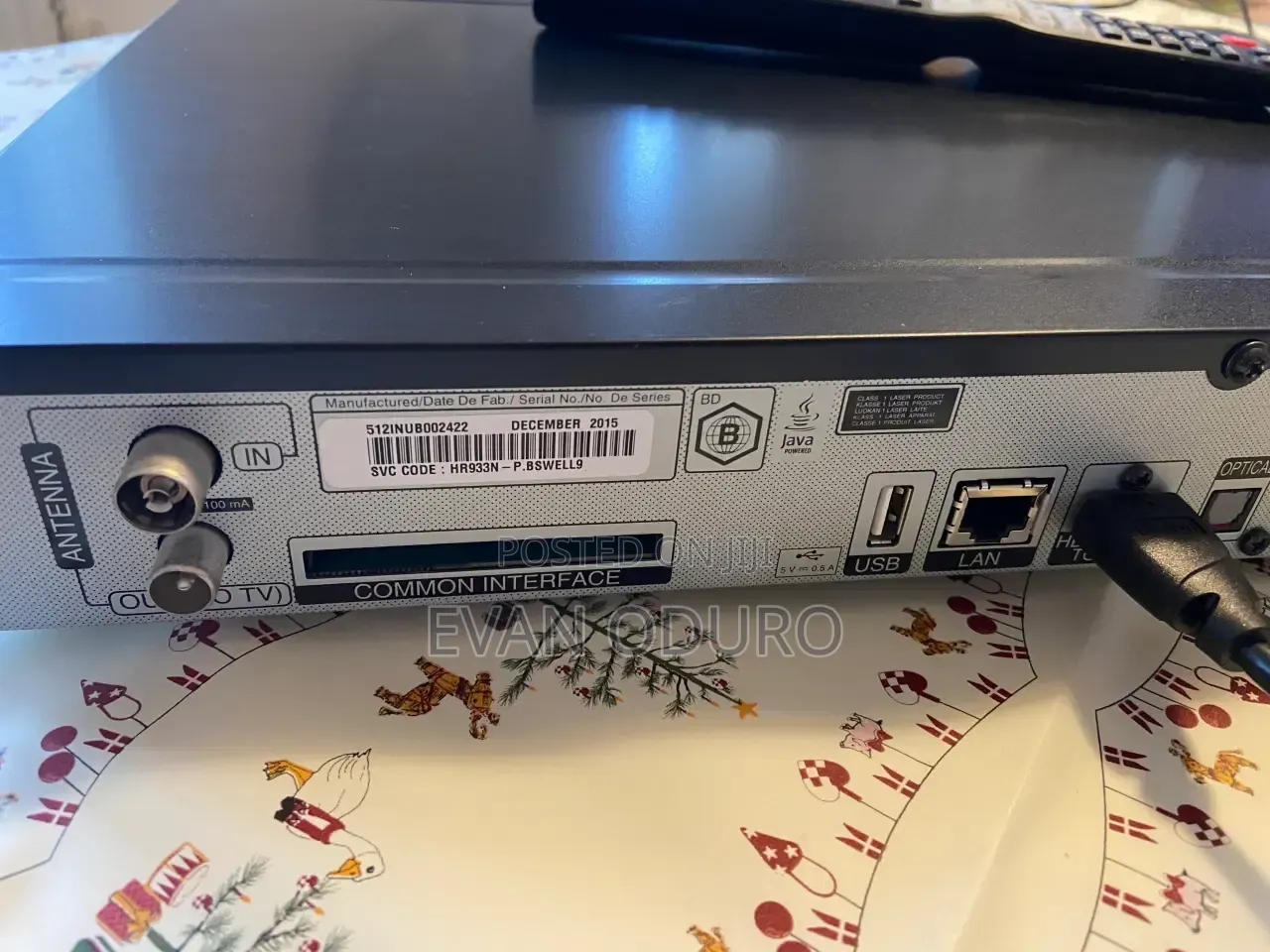Lg Smart Blu-Ray Disc Player/With Built in Hard Drive/Wifi/Us/ DVB-T2
