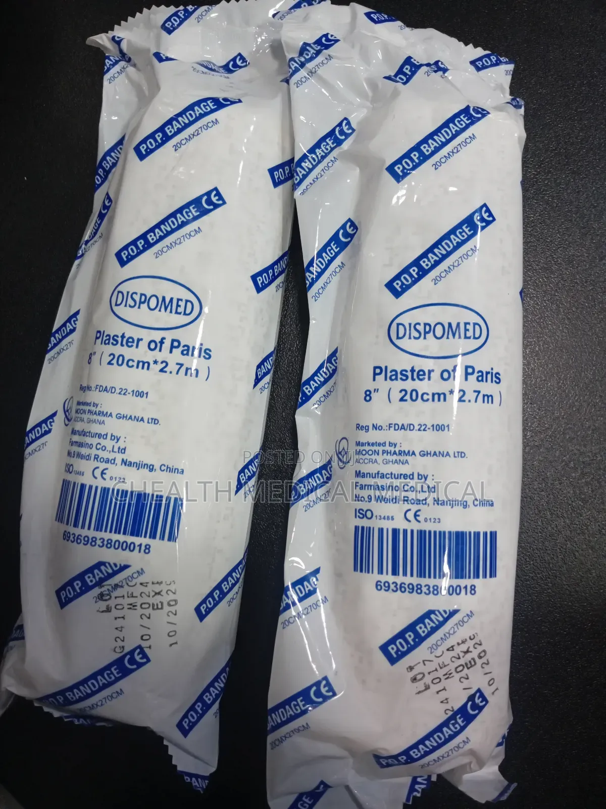 Pop Plaster of Paris Bandage 8"(20cm*2.7m)