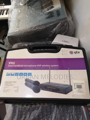 QTX Vh2 Dual Handheld Microphone VHF Wireless System
