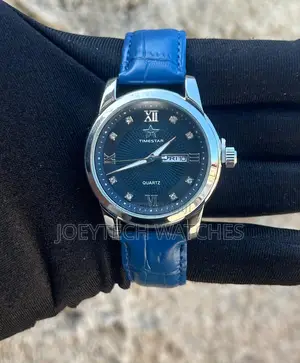 Time Star Leather Watch