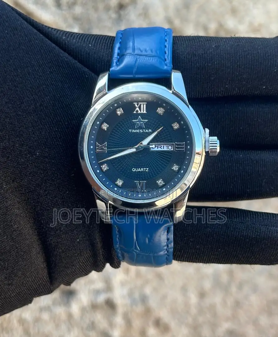 Time Star Leather Watch