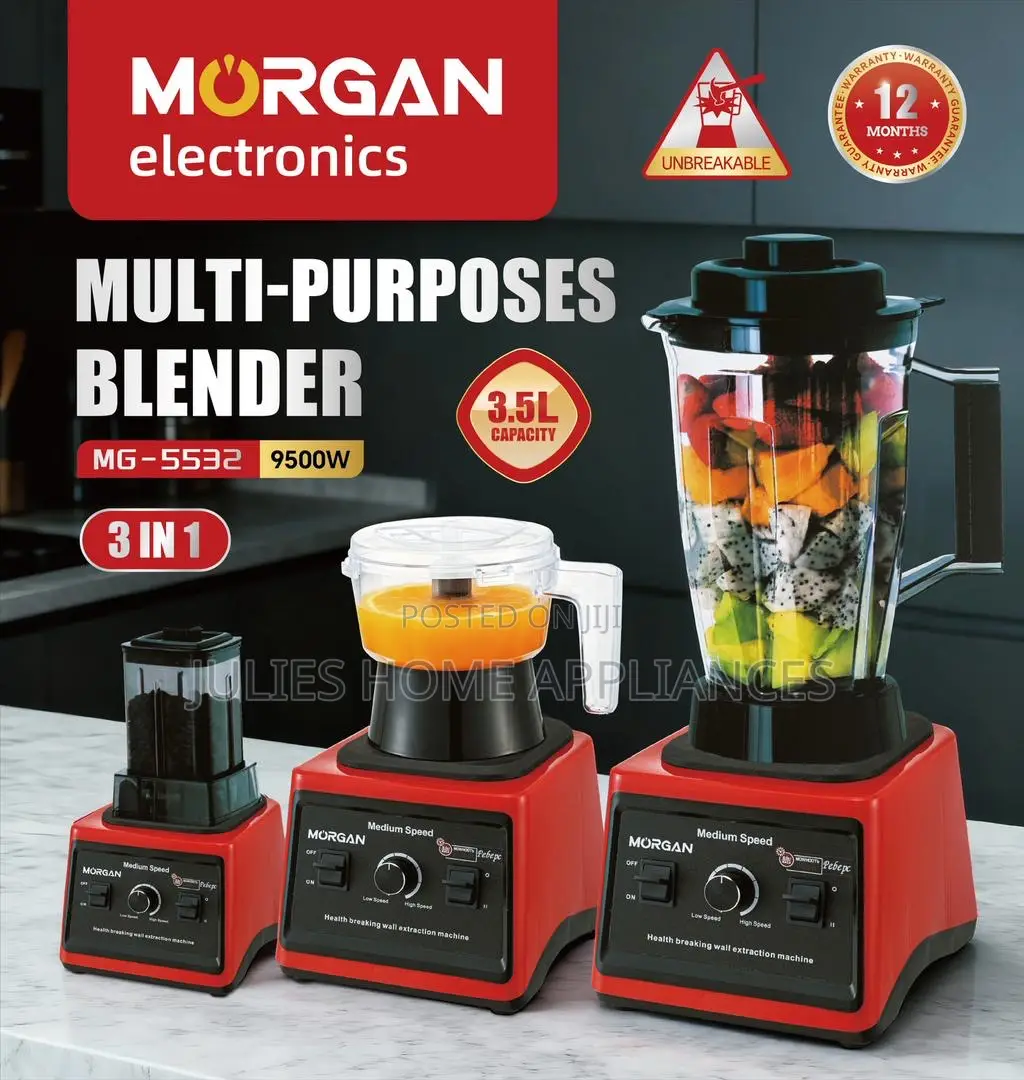 3in1 German Morgan Blender (9500 Watts)