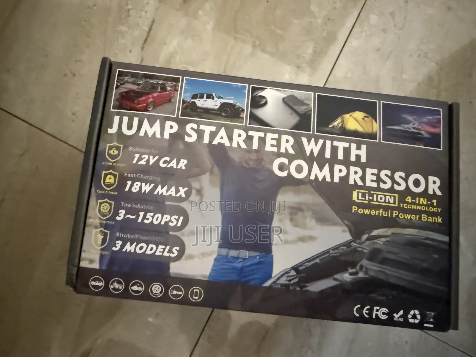 Jump Starter and Tire Compressor