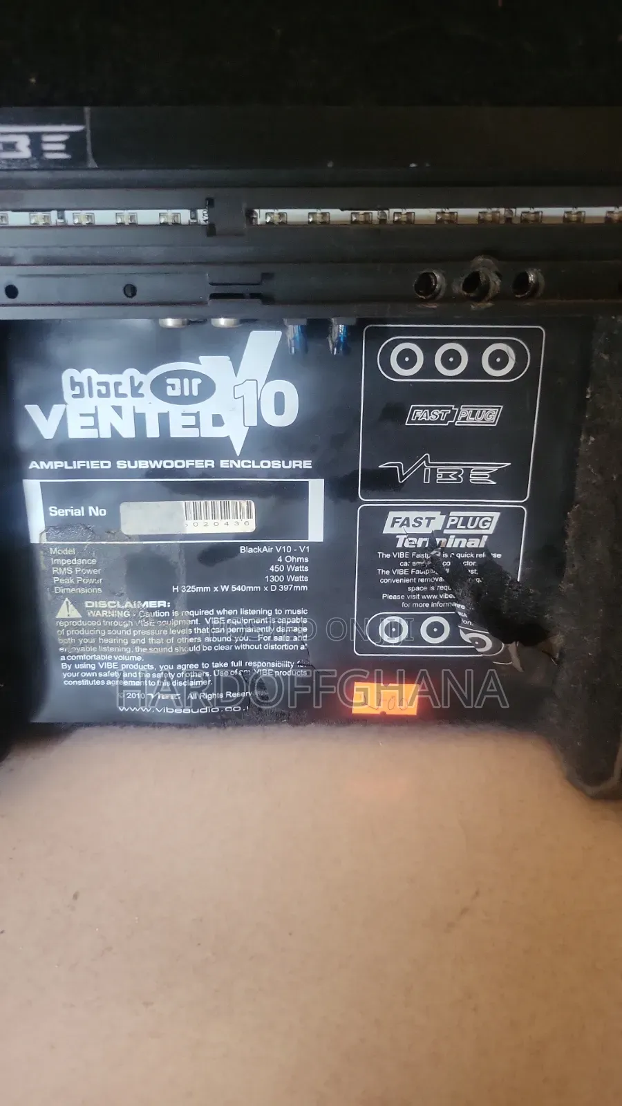 Black Air Subwoofer